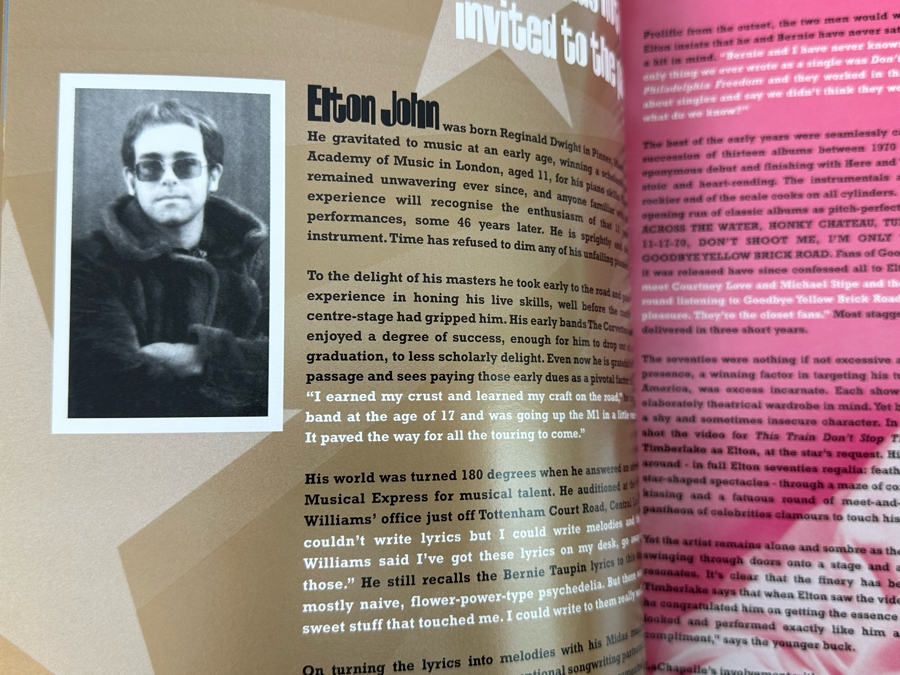 Hand Signed Elton John The Red Piano Program [Photo 8]