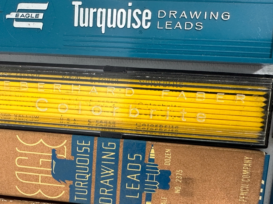 Vintage Engineering Drawing Leads From Staedtler, Eagle, Eberhard Faber And Box Of Vintage Pen Nibs [Photo 12]