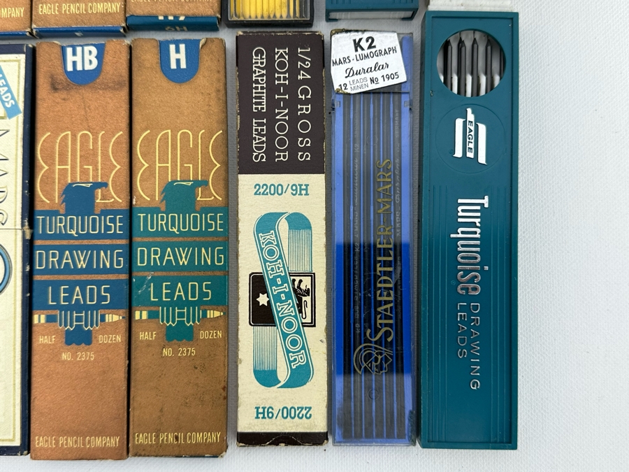 Vintage Engineering Drawing Leads From Staedtler, Eagle, Eberhard Faber And Box Of Vintage Pen Nibs [Photo 5]