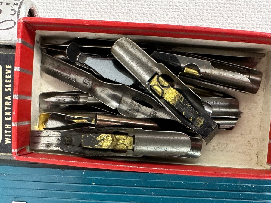 Vintage Engineering Drawing Leads From Staedtler, Eagle, Eberhard Faber And Box Of Vintage Pen Nibs [Photo 9]