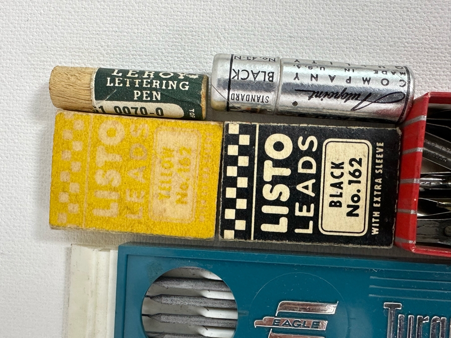Vintage Engineering Drawing Leads From Staedtler, Eagle, Eberhard Faber And Box Of Vintage Pen Nibs [Photo 11]