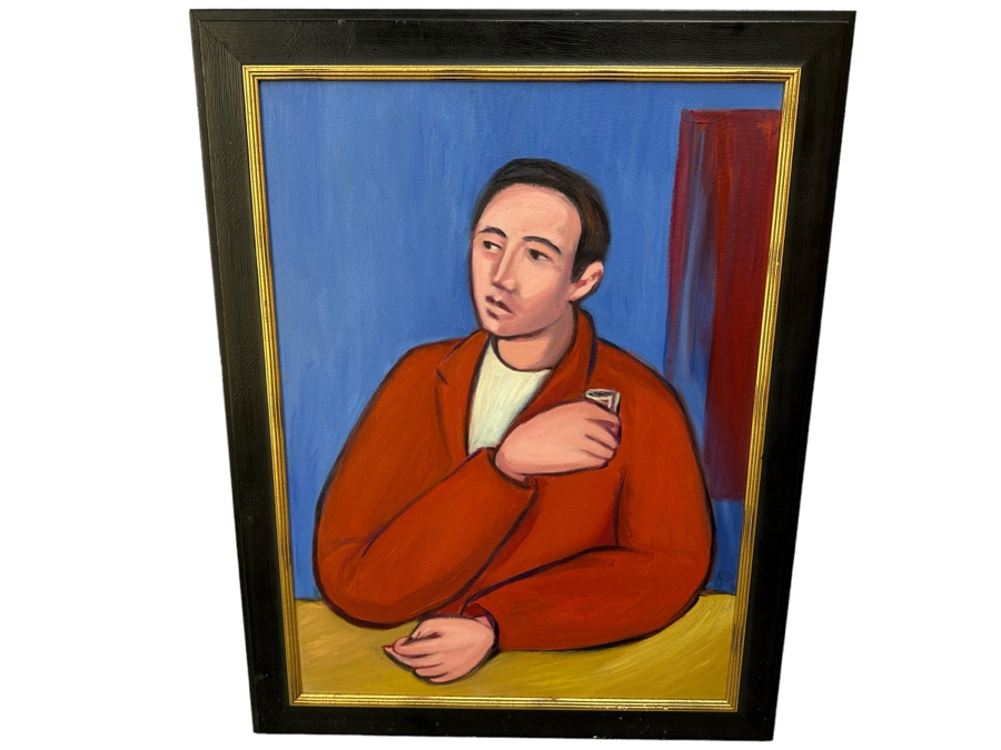 Original Angel Aransay Ortega (1943-2015, Spain) Painting 1998 21 X 28 Framed 26 X 34 (See Details Page For Artist Website: angelaransay.com) Signed Aransay 7:07 98 [Photo 2]