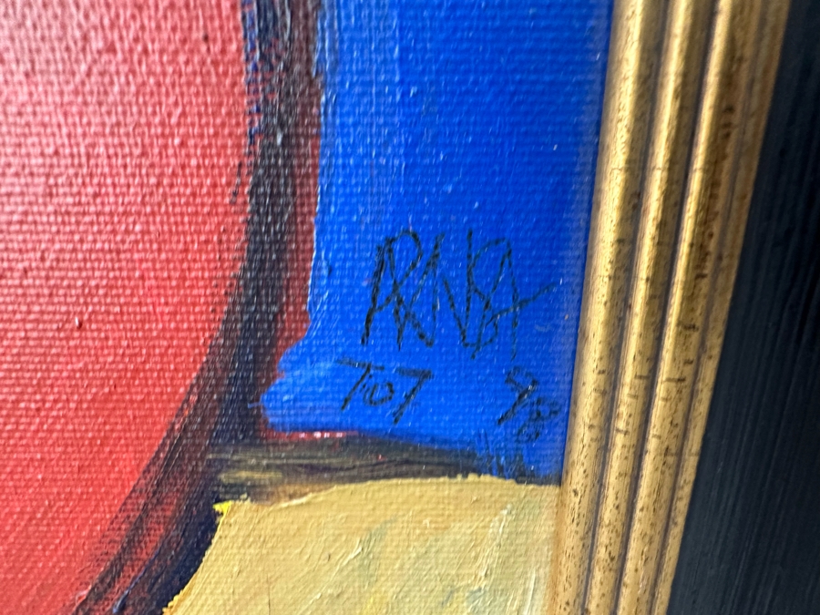 Original Angel Aransay Ortega (1943-2015, Spain) Painting 1998 21 X 28 Framed 26 X 34 (See Details Page For Artist Website: angelaransay.com) Signed Aransay 7:07 98 [Photo 5]