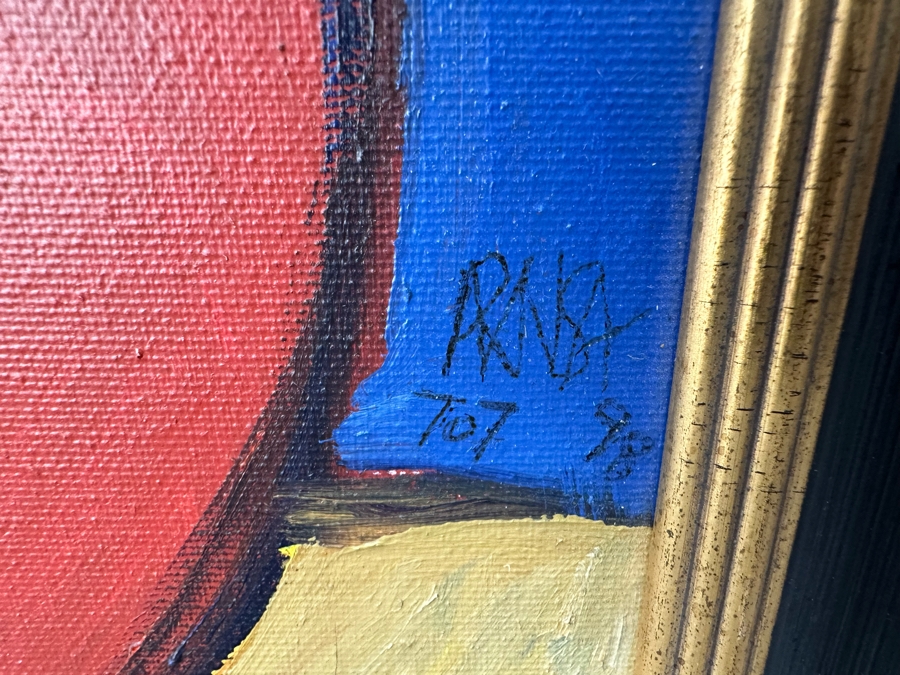 Original Angel Aransay Ortega (1943-2015, Spain) Painting 1998 21 X 28 Framed 26 X 34 (See Details Page For Artist Website: angelaransay.com) Signed Aransay 7:07 98 [Photo 6]