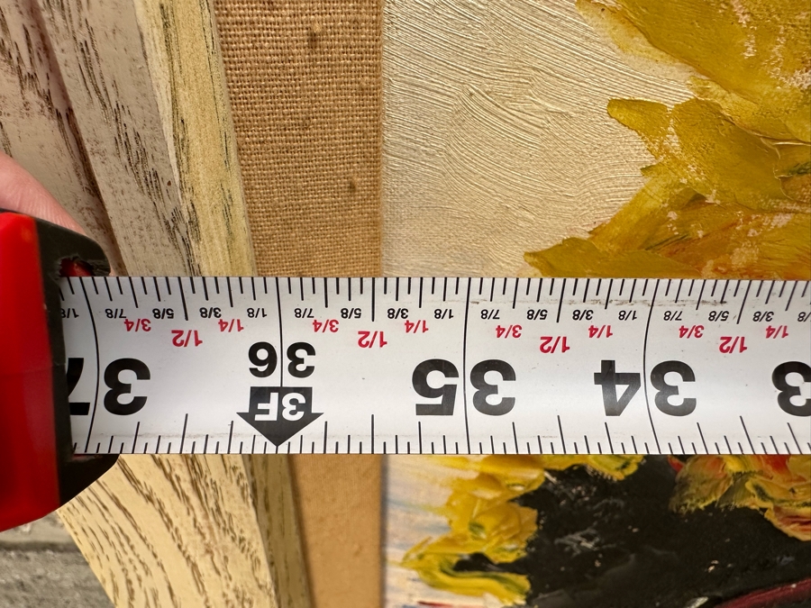 Original Mid-Century Abstract Curt Thompson Painting 36 X 24 Framed 42 X 30 [Photo 10]