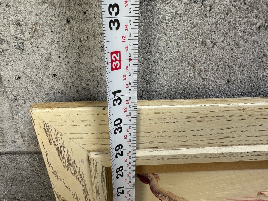 Original Mid-Century Abstract Curt Thompson Painting 36 X 24 Framed 42 X 30 [Photo 13]