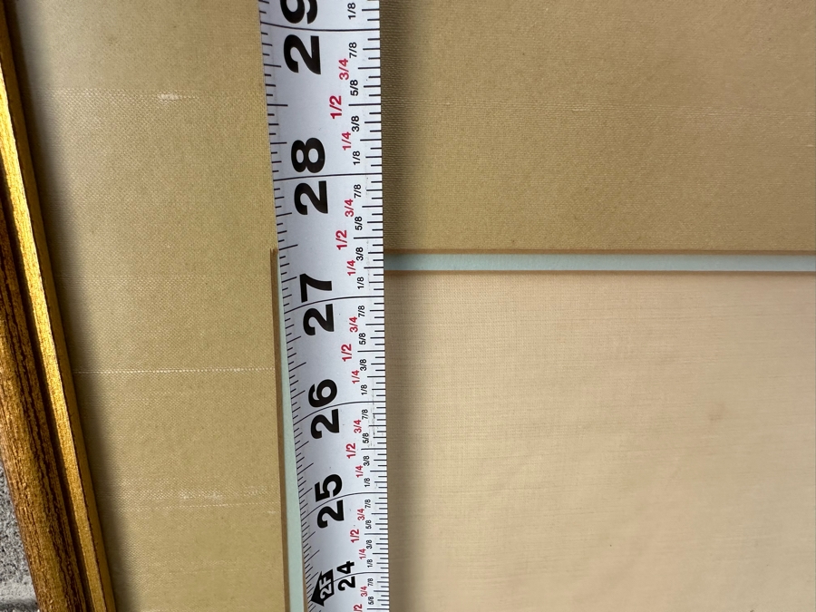 Pair Of Signed Original Chinese Silk Landscape Paintings 12 X 27 Framed 18 X 36 [Photo 10]