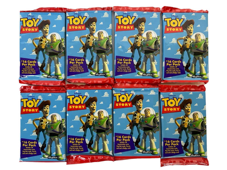 JUST ADDED - Eight Disney Toy Story Unopened SkyBox Movie Trading Cards