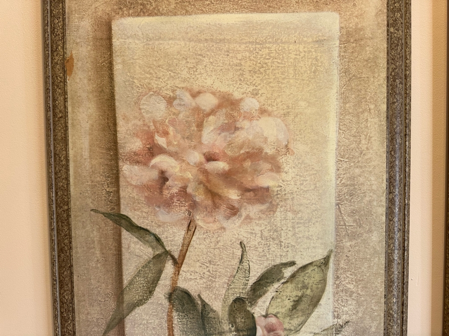 Pair Of Decorative Floral Prints 14 X 32 Retails $200 [Photo 4]