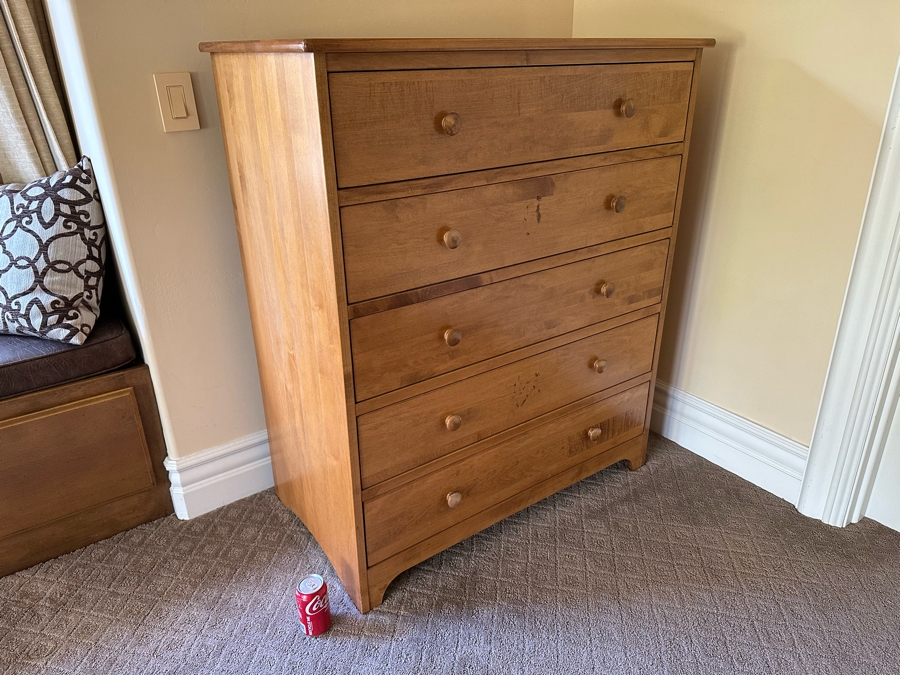 Wooden Pine Chest Of Drawers 39W X 21.5D X 45.5H [Photo 2]
