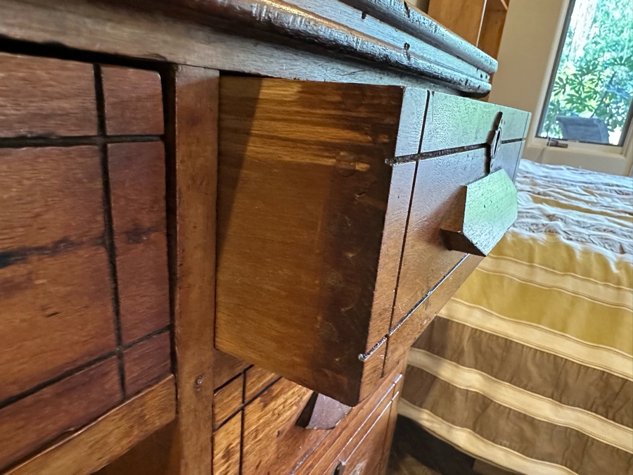 Antique Eastlake Desk (One Of The Handles Needs To Be Attached) 42W X 31.5D X 30H [Photo 5]