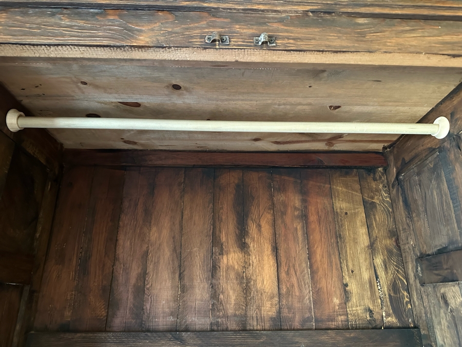 Rustic Wooden Armoire Cabinet 51W X 28D X 80H [Photo 8]