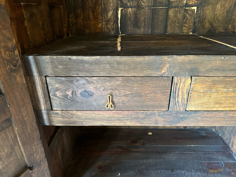 Rustic Wooden Armoire Cabinet 51W X 28D X 80H [Photo 9]