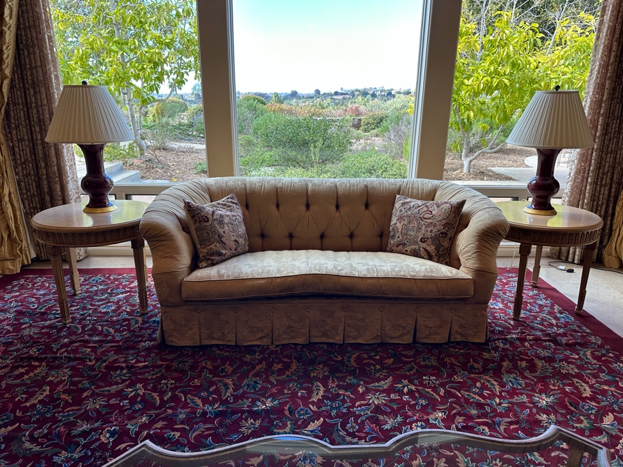 Custom Upholstered Tufted Sofa 86W X 36D X 34H [Photo 7]