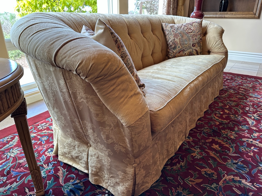 Custom Upholstered Tufted Sofa 86W X 36D X 34H [Photo 2]