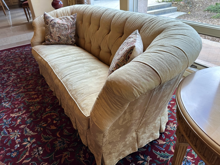 Custom Upholstered Tufted Sofa 86W X 36D X 34H [Photo 5]