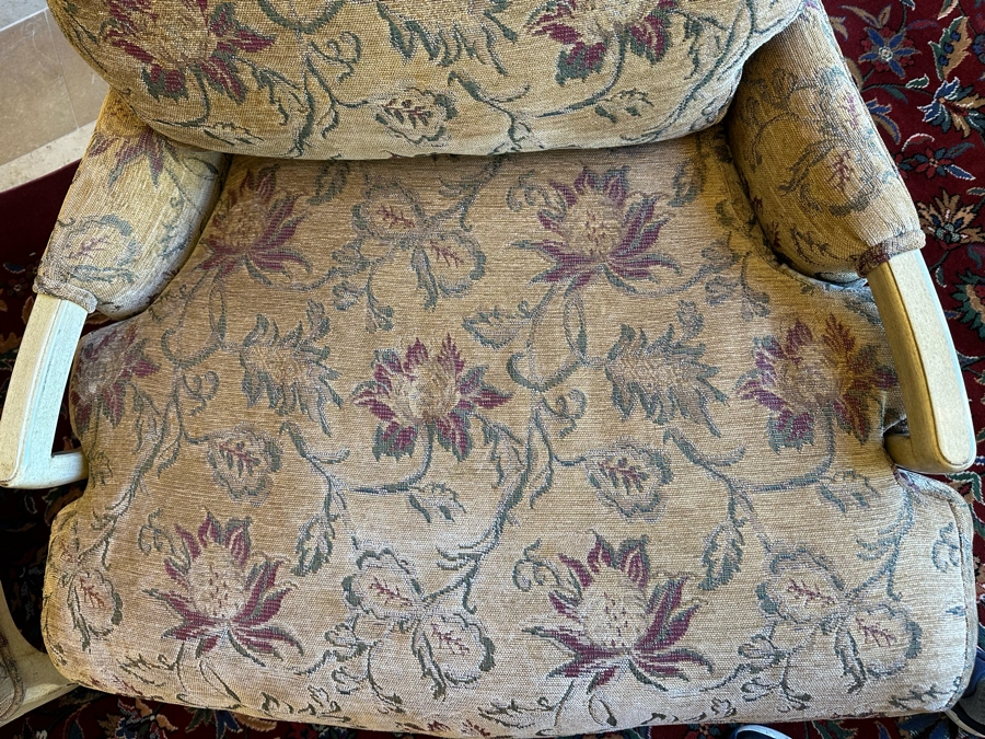 Pair Of Grand Upholstered Down Designer Armchairs 36W X 42D X 40H [Photo 9]