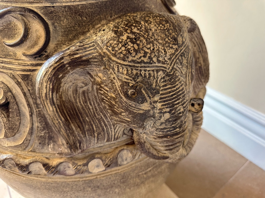 Large Elephant Motif Designer Indoor Flower Pot 21W X 29.5H [Photo 6]