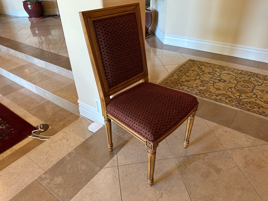 Grand Solid Wood Plank Top Dining Table 10'L X 49'W X 30.5'H With A Set Of Twelve Elegant Dining Chairs [Photo 21]