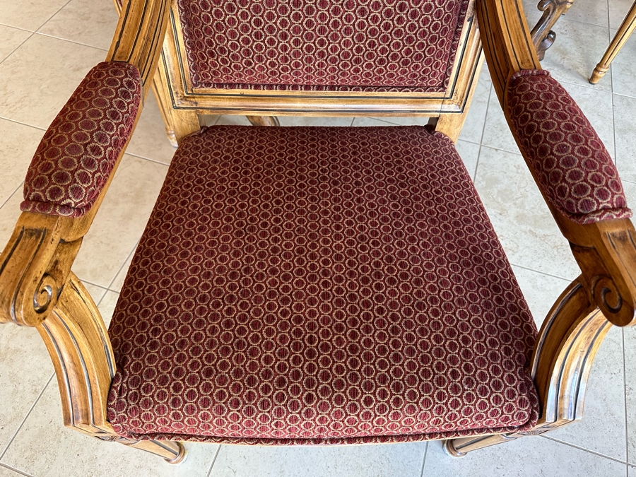 Grand Solid Wood Plank Top Dining Table 10'L X 49'W X 30.5'H With A Set Of Twelve Elegant Dining Chairs [Photo 16]