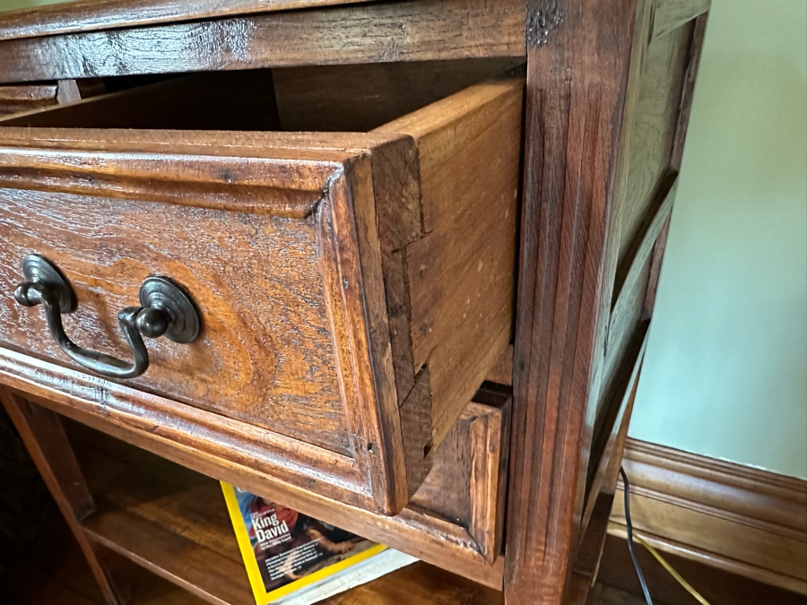 Pair Of Wooden Nightstands (One Handle Is Missing) 29.5W X 16.5D X 32.5H [Photo 6]
