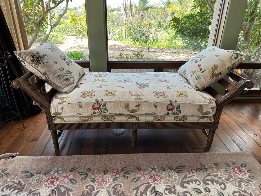 Wooden Designer Daybed Bench 7'W X 38'D X 30'H [Photo 2]