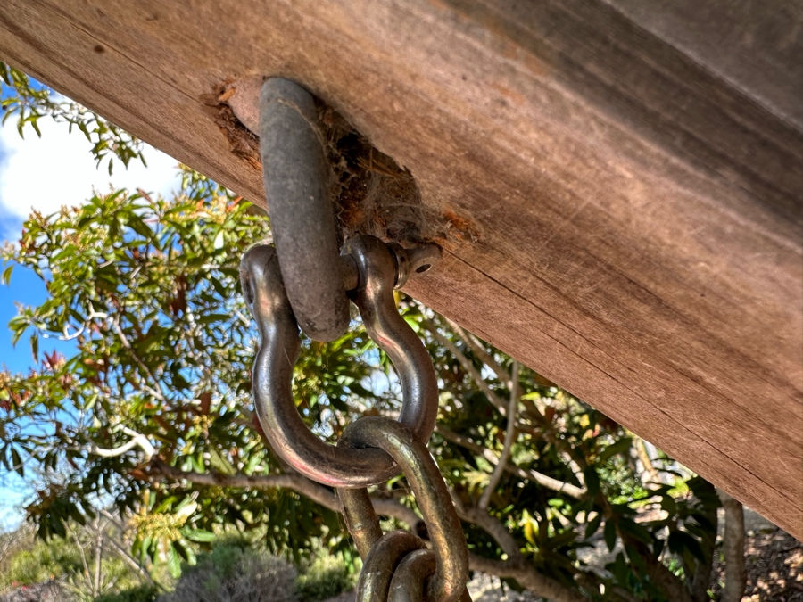 Wooden Bench Swing 9'W X 61'D X 80'H [Photo 6]