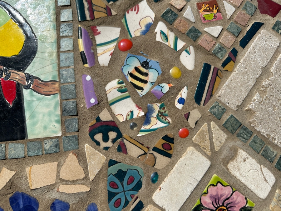 Stunning Artisan Mosaic Top Table 36W X 24D X 24.5H [Photo 8]