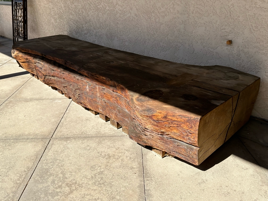 Tree Slab Bench - Very Heavy - Requires Min 4 Men To Move Or Right Equipment 106W X 36D X 16H [Photo 10]