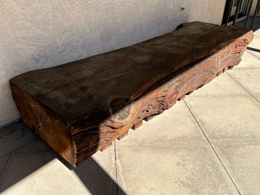 Tree Slab Bench - Very Heavy - Requires Min 4 Men To Move Or Right Equipment 106W X 36D X 16H [Photo 13]