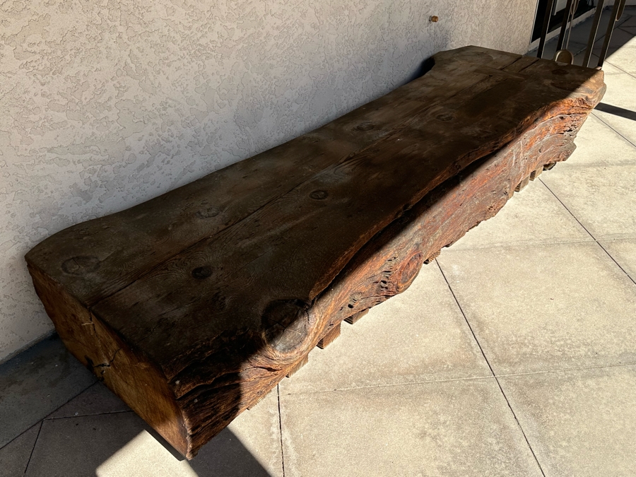 Tree Slab Bench - Very Heavy - Requires Min 4 Men To Move Or Right Equipment 106W X 36D X 16H [Photo 15]