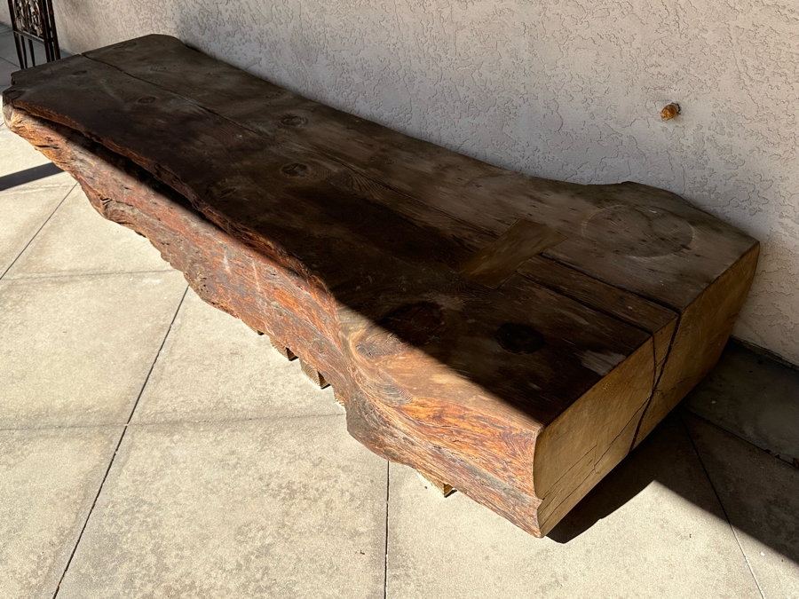 Tree Slab Bench - Very Heavy - Requires Min 4 Men To Move Or Right Equipment 106W X 36D X 16H [Photo 6]