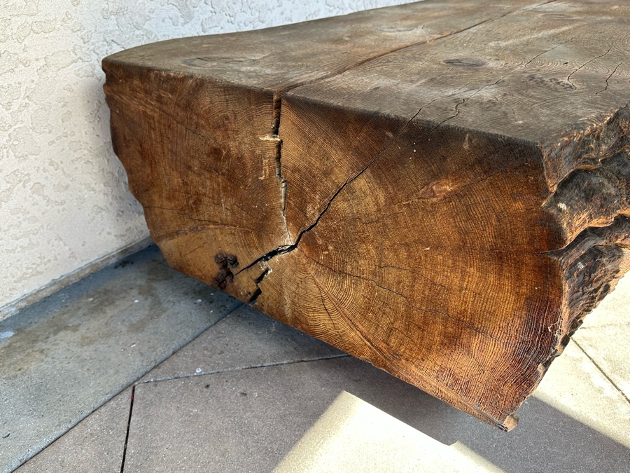 Tree Slab Bench - Very Heavy - Requires Min 4 Men To Move Or Right Equipment 106W X 36D X 16H [Photo 17]