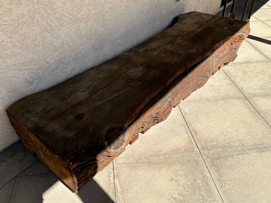 Tree Slab Bench - Very Heavy - Requires Min 4 Men To Move Or Right Equipment 106W X 36D X 16H [Photo 16]