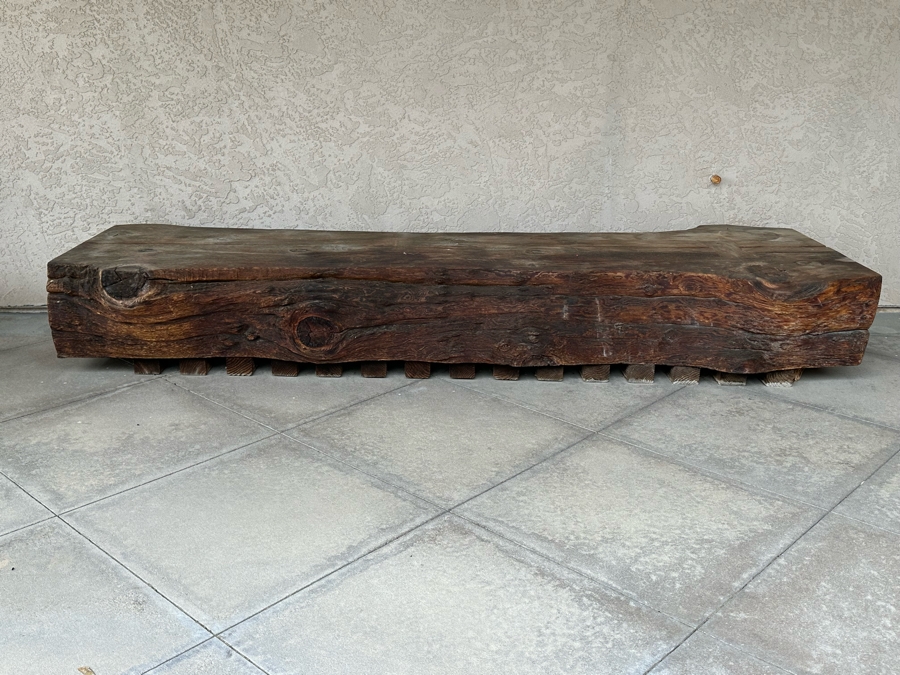 Tree Slab Bench - Very Heavy - Requires Min 4 Men To Move Or Right Equipment 106W X 36D X 16H [Photo 19]