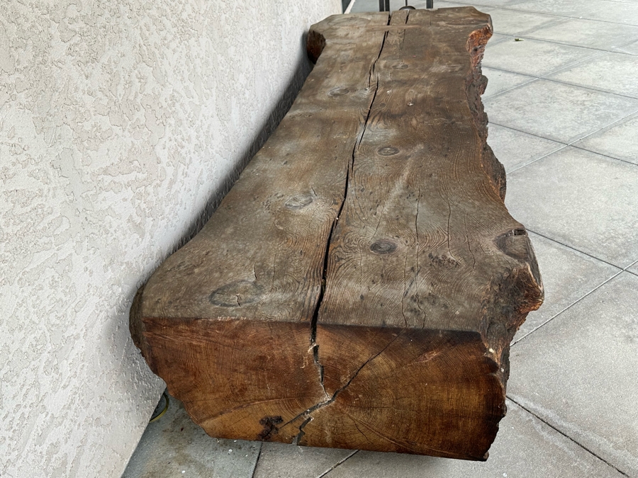 Tree Slab Bench - Very Heavy - Requires Min 4 Men To Move Or Right Equipment 106W X 36D X 16H [Photo 21]