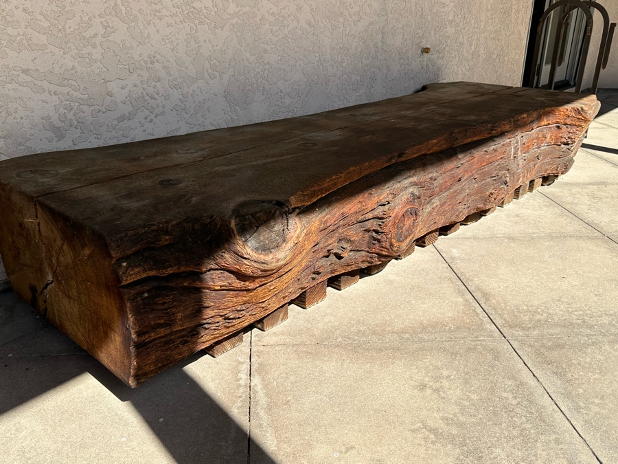 Tree Slab Bench - Very Heavy - Requires Min 4 Men To Move Or Right Equipment 106W X 36D X 16H [Photo 11]
