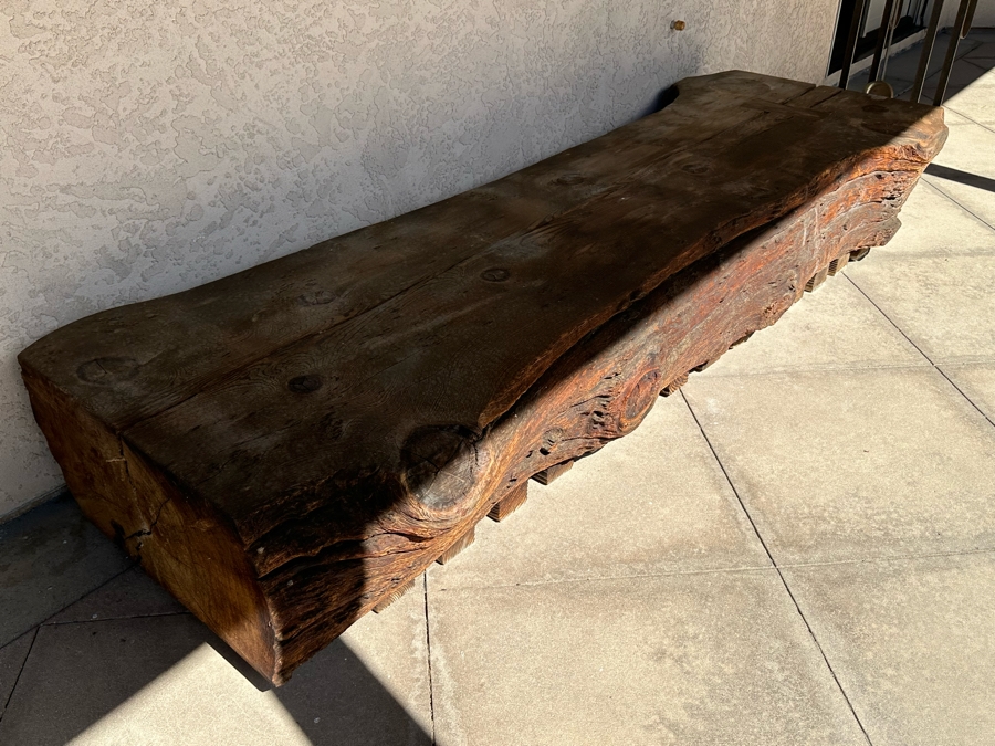 Tree Slab Bench - Very Heavy - Requires Min 4 Men To Move Or Right Equipment 106W X 36D X 16H [Photo 14]