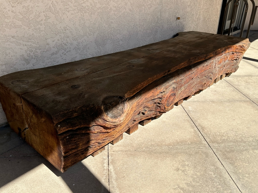Tree Slab Bench - Very Heavy - Requires Min 4 Men To Move Or Right Equipment 106W X 36D X 16H [Photo 12]