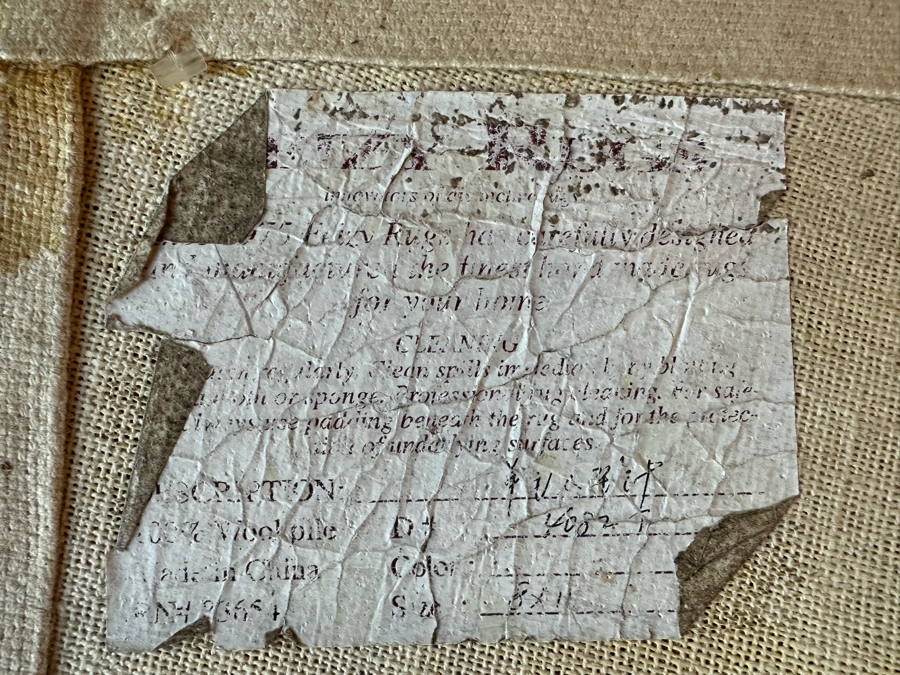 Hooked Area Rug With Fruit Motif 8' X 11' [Photo 7]