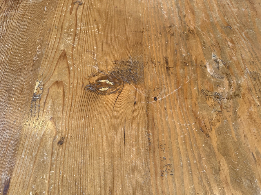 Large Wooden Rustic Pine Coffee Table 6'W X 4'D X 3'H [Photo 7]