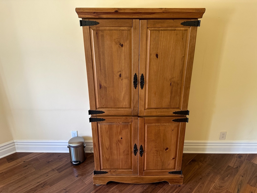 Wooden Pine Armoire Cabinet 40W X 22D X 71H [Photo 2]