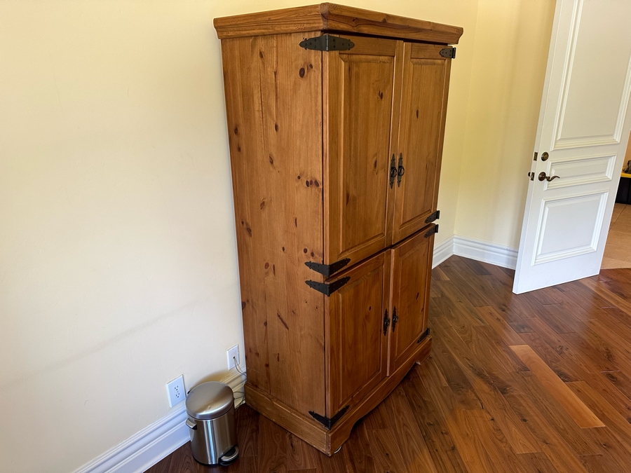 Wooden Pine Armoire Cabinet 40W X 22D X 71H [Photo 4]