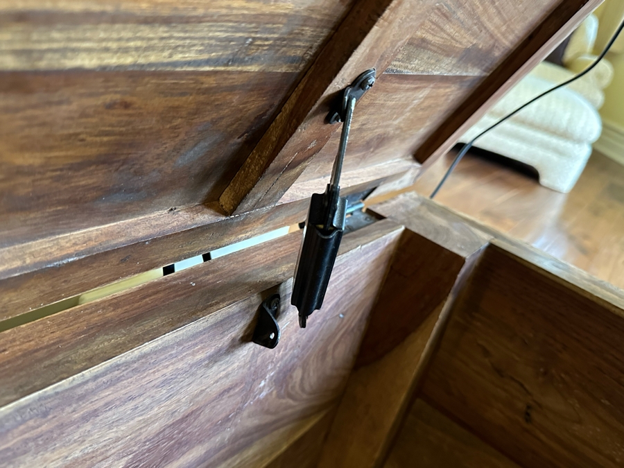 Wooden Trunk With Metal Hardware 38W X 19D X 18.5H [Photo 5]