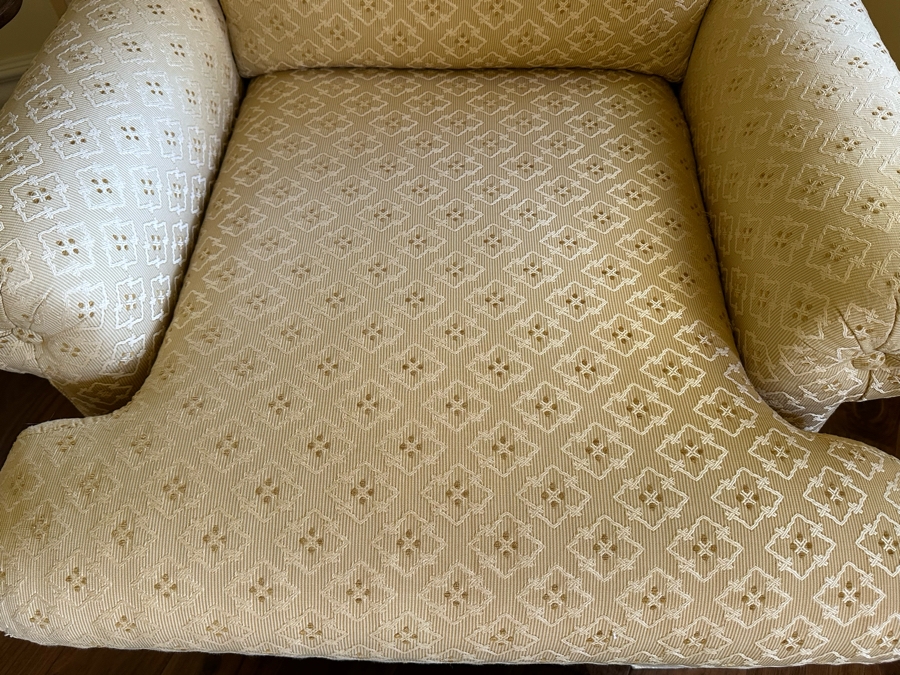 Upholstered Armchair 33W X 36D X 31H With Ottoman 29W X 26D X 14.5H [Photo 5]