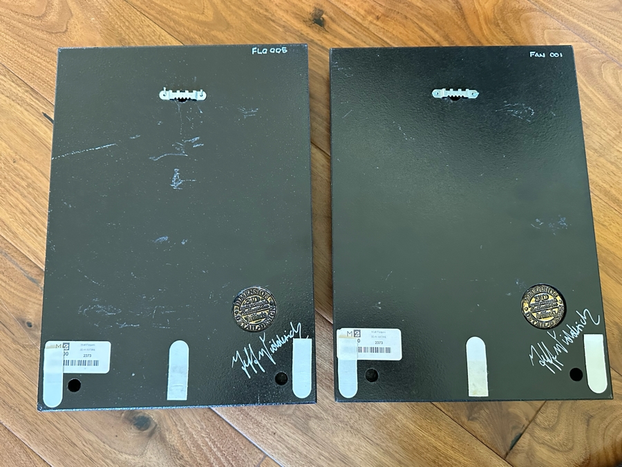 Pair Of Dimension Detail Design 3D Collectibles Artifacts Wall Plaque Artist Signed Each 9W X 12H X 1.5D [Photo 2]