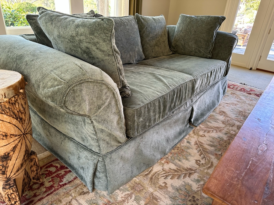 Upholstered Sofa With Slipcover (1) 8'W X 40D X 36H [Photo 4]
