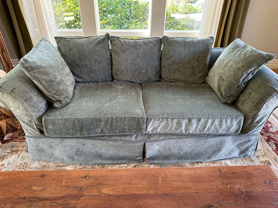 Upholstered Sofa With Slipcover (1) 8'W X 40D X 36H [Photo 3]