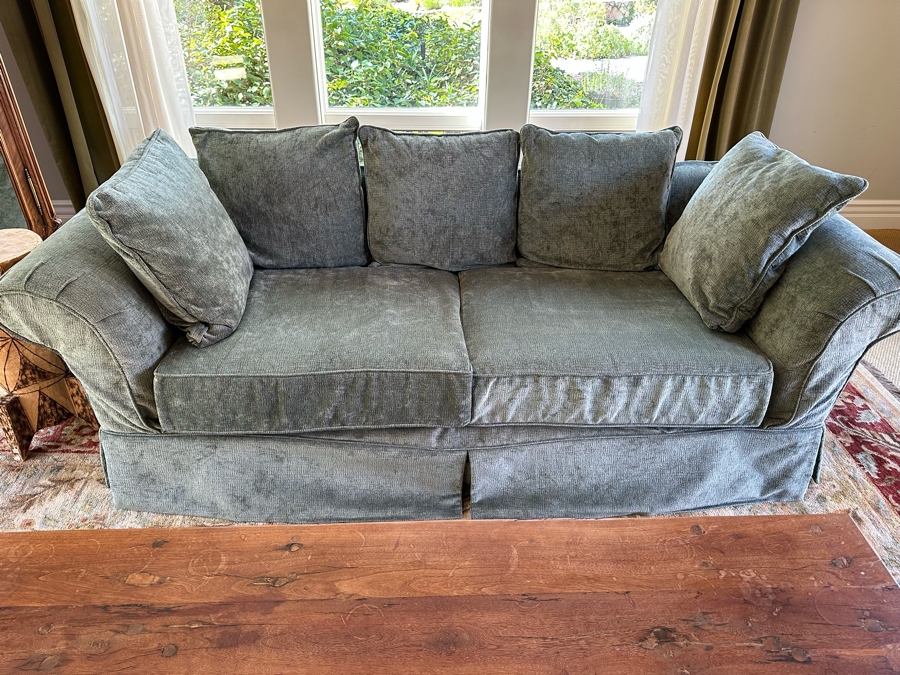Upholstered Sofa With Slipcover (1) 8'W X 40D X 36H [Photo 1]