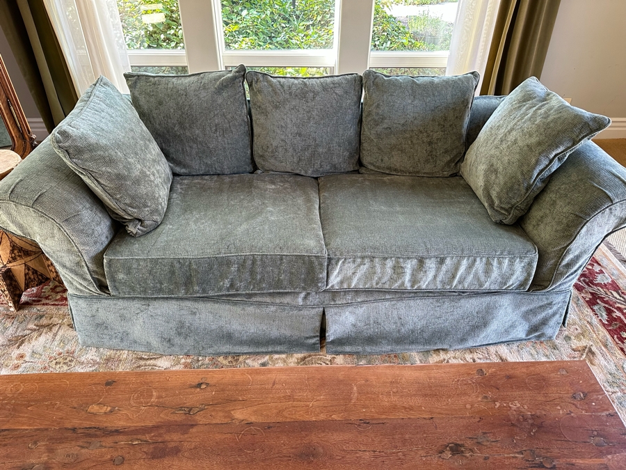 Upholstered Sofa With Slipcover (1) 8'W X 40D X 36H [Photo 2]